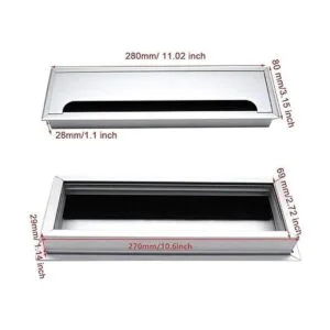 XMHF Organizador de cables de aleación de aluminio_3