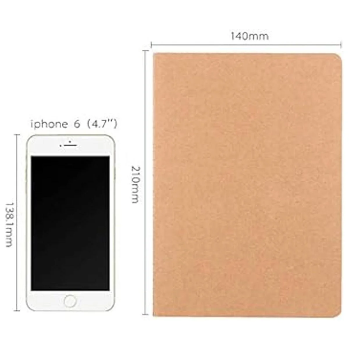 XYark 12 unidades de cuadernos de cuadrícula de puntos a_4