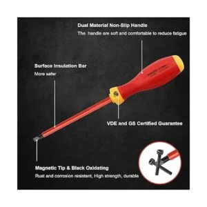 XOOL Juego de destornilladores eléctricos aislados de 1000