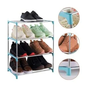 Xerhnan zapatero organizador pequeño apilable de 4_4