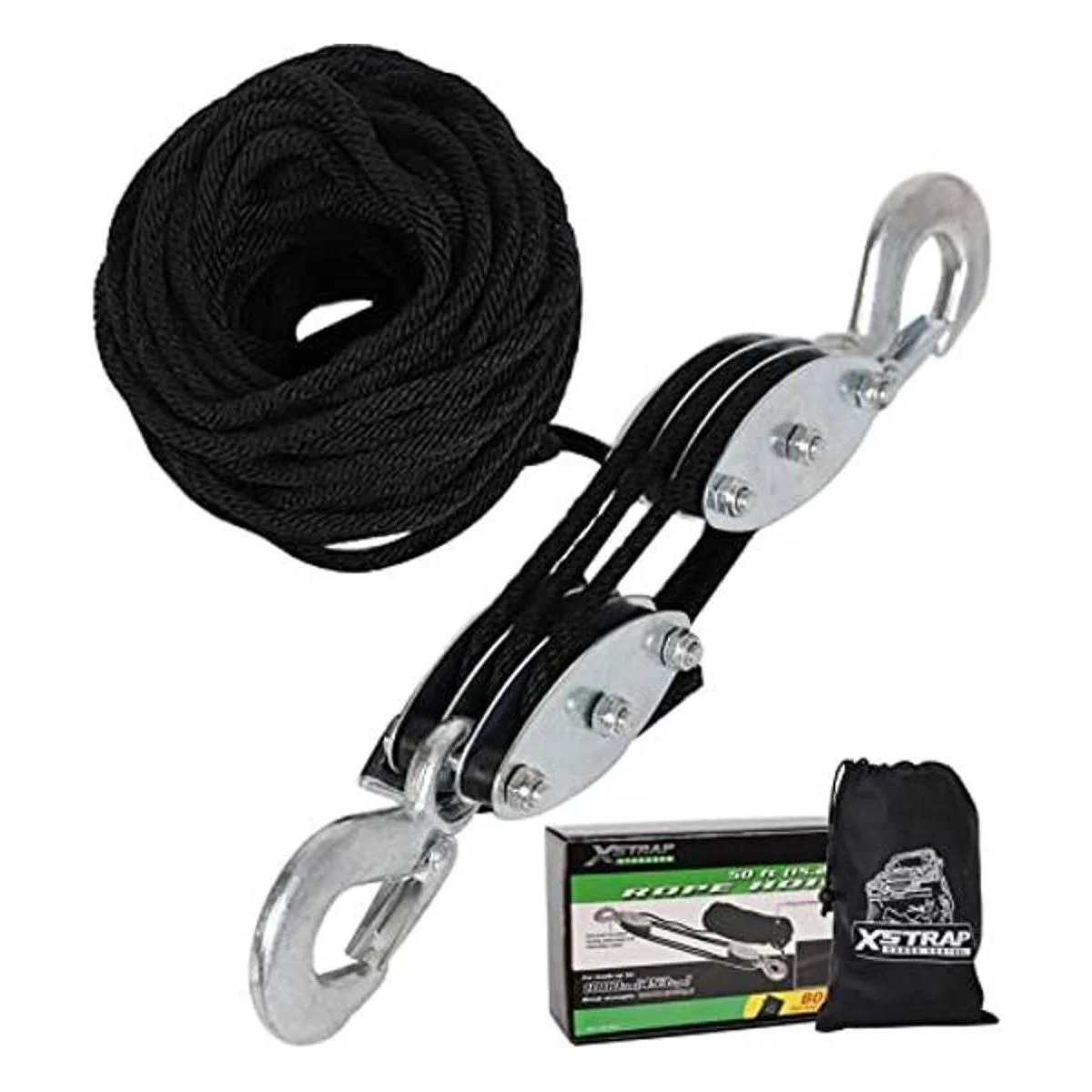 XSTRAP Polipasto para cuerda de 50 pies 2000 libras de_1