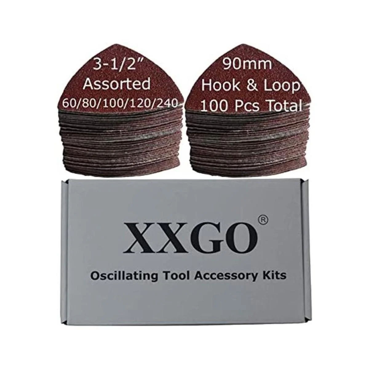 XXGO 100 piezas de papel de lija multiherramienta_1