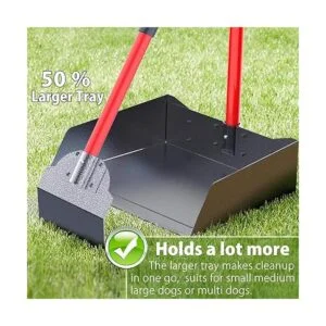 XTECOKIT Pala de caca grande Rastrillo duradero y