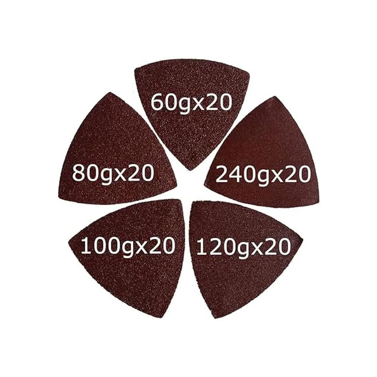 XXGO 100 piezas de papel de lija multiherramienta_2