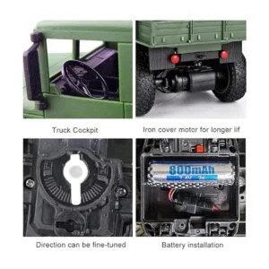 XINGRUI Camión militar a control remoto tiempo de juego_4