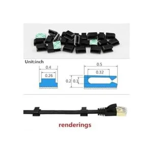 XINCA Clips de cable para cable Ethernet 100 unidades_3