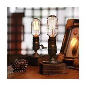 XIHOME Lámpara de escritorio industrial Steampunk vintage_4