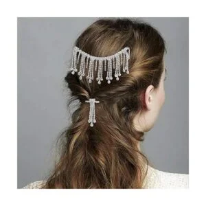 XINGYHENG Cadena de borla de cinta de cristal de 1 yarda_4