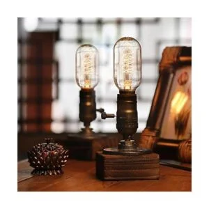 XIHOME Lámpara de escritorio industrial Steampunk vintage_3