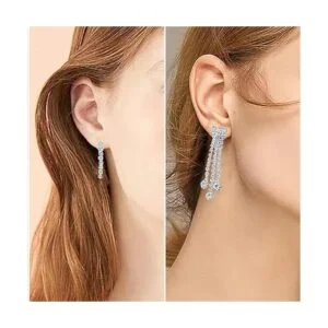 XINGYHENG Cadena de borla de cinta de cristal de 1 yarda_5