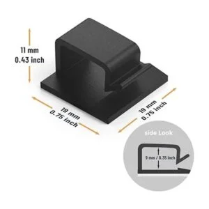 XIAOXI Clips de cable con fuerte autoadhesivo soporte de_2