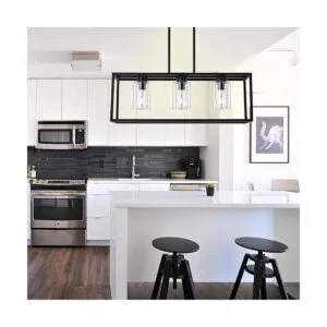 XILICON Lámpara colgante de 3 luces para comedor estilo_3