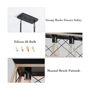 XIPUDA lámpara de cocina colgante 5 luces en línea_4