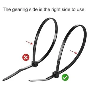 XHF Soportes de sujeción de cable negro autoadhesivo de