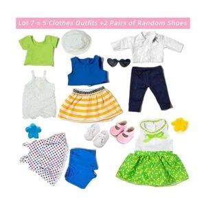 XFEYUE Ropa y accesorios de muñeca americana de 18_2