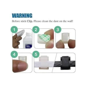 XINCA Clips de cable para cable Ethernet 100 unidades_4