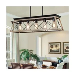 XIPUDA lámpara de cocina colgante 5 luces en línea_1