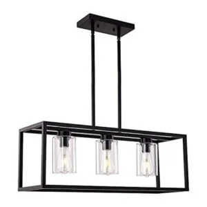 XILICON Lámpara colgante de 3 luces para comedor estilo_1