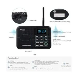 Wuloo Intercomunicadores inalámbricos para el hogar 1_5