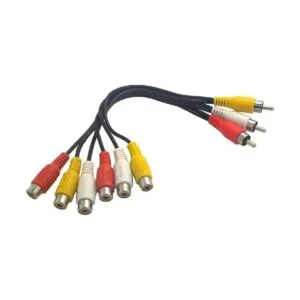 Wyvern Cable de audio y vídeo estéreo triple RCA macho a_1