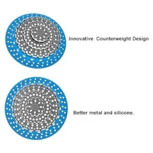 XAJOON Atrapador de pelo de drenajebañera para ducha_3