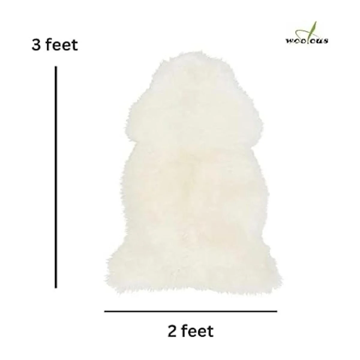 Woolous Alfombra de piel de oveja genuina de Nueva_2