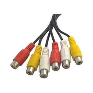 Wyvern Cable de audio y vídeo estéreo triple RCA macho a_5