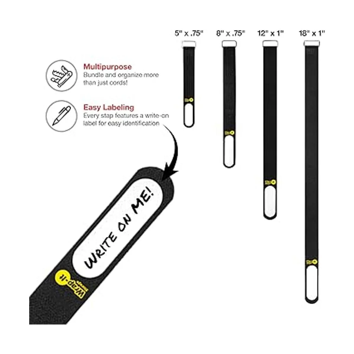 WrapIt Storage Correas de sujeción con hebilla de acero_3