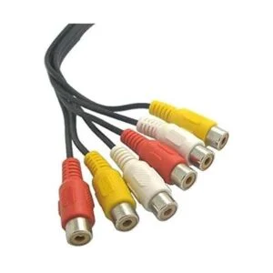 Wyvern Cable de audio y vídeo estéreo triple RCA macho a_3