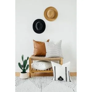 Woven Nook Fundas de almohada decorativas 100 algodón_2