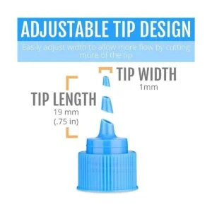 Writer Bottles 6 botellas aplicadoras fáciles de apretar