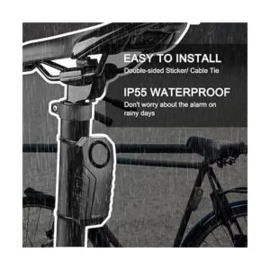 Wsdcam Alarma de bicicleta con control remoto paquete de_3