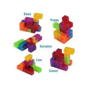 WorWoder Bloques de construcción magnéticos mágicos 3D_4