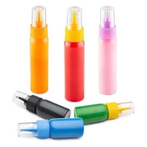 Writer Bottles 6 botellas aplicadoras fáciles de apretar