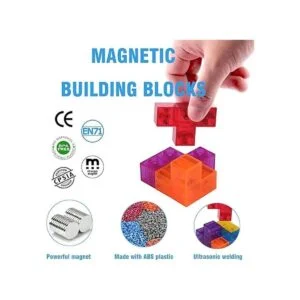 WorWoder Bloques de construcción magnéticos mágicos 3D_2