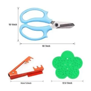 Woohome Juego de 5 tijeras de podar para jardín_2