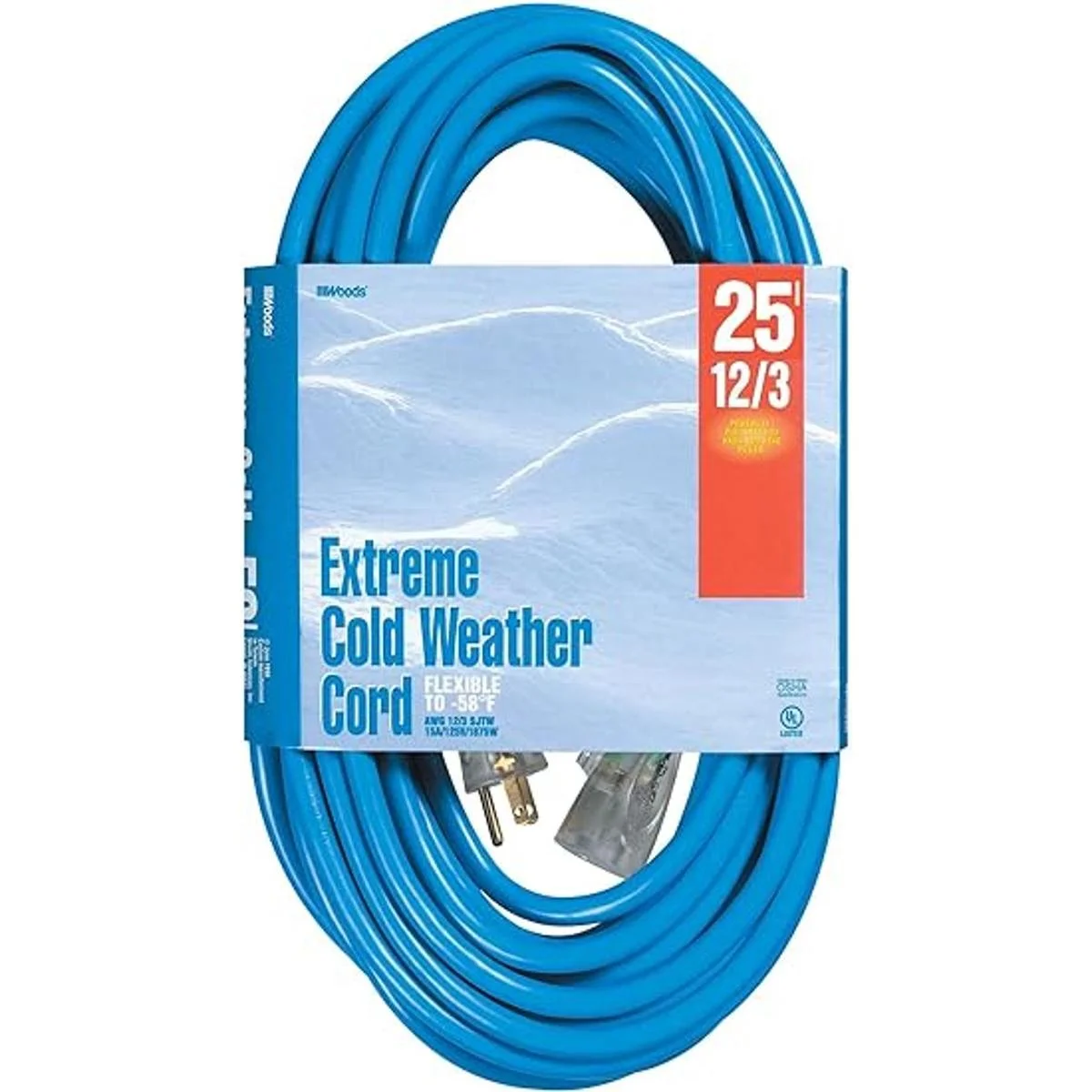 Woods 2437 Cable de extensión SJTW de 25 pies 123 para_1