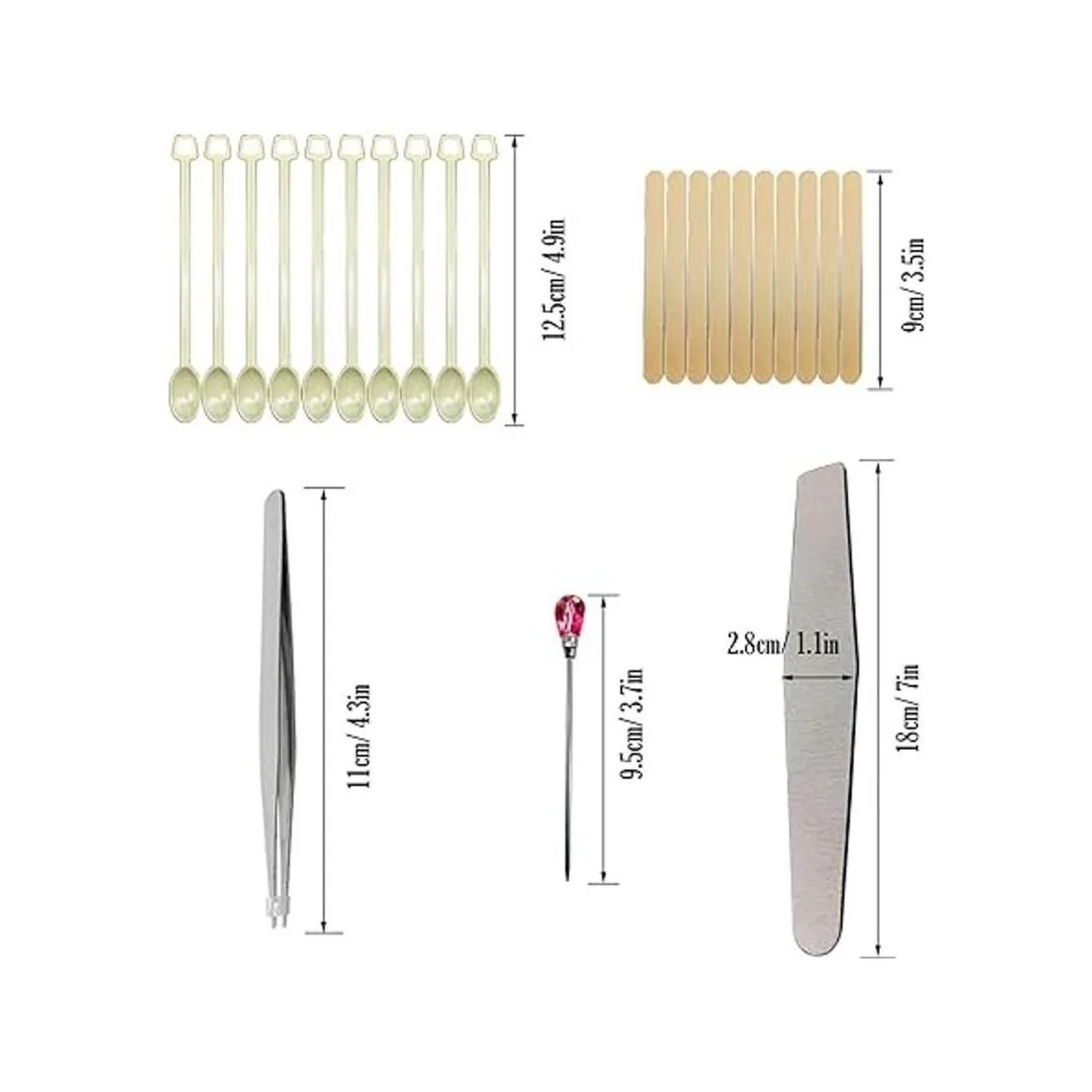 Woohome Juego de 66 herramientas de resina epoxi