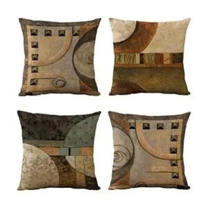 Womhope. Juego de 4 fundas decorativas para almohada_1