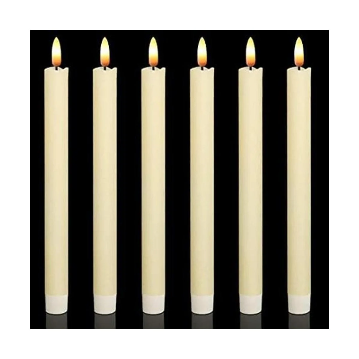 Wondise Velas cónicas sin llama con temporizador velas_1