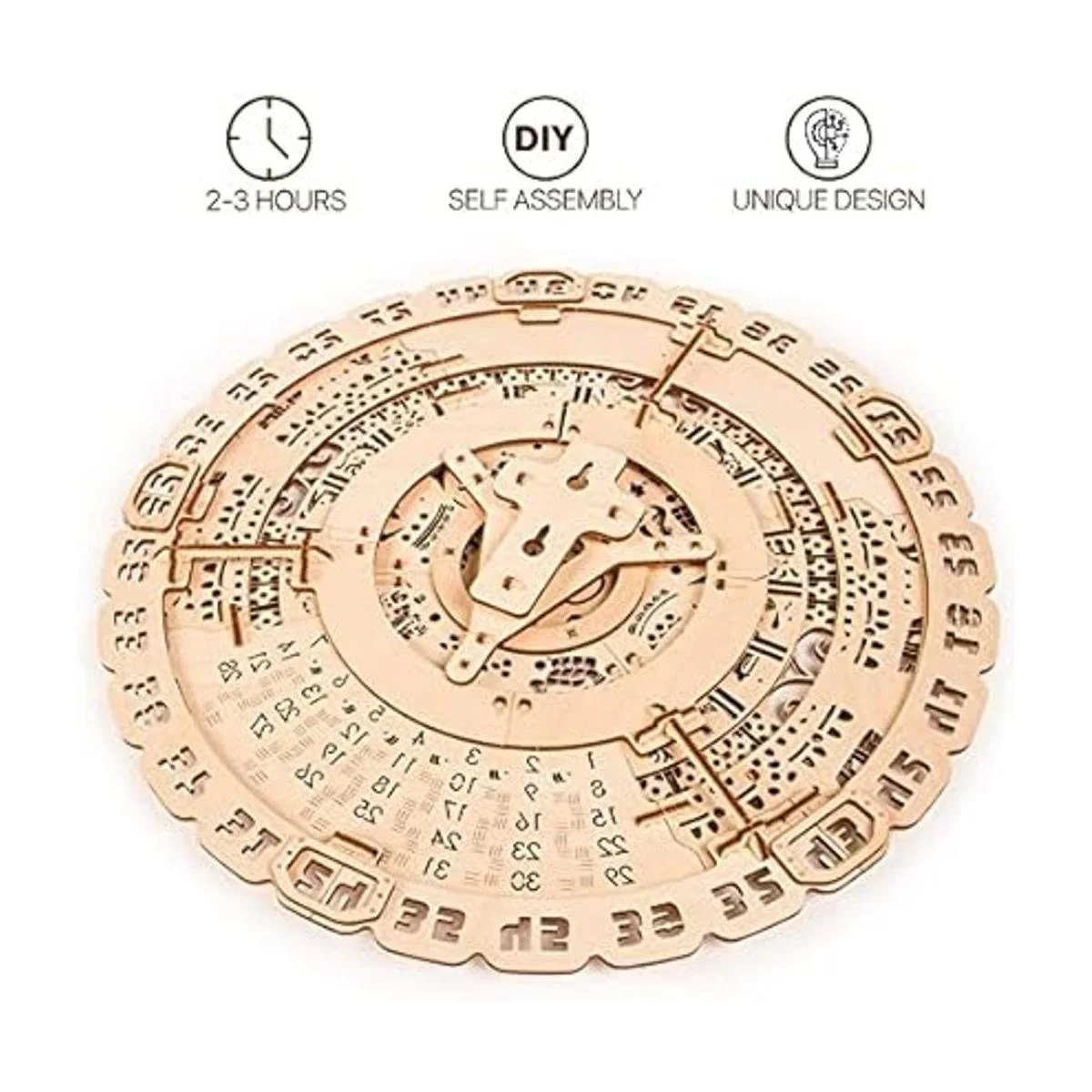 Wood Trick Rompecabezas de calendario maya de madera de_6