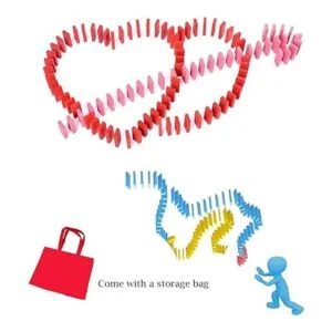 Wondertoys Juego de 600 piezas de dominó para niños_6