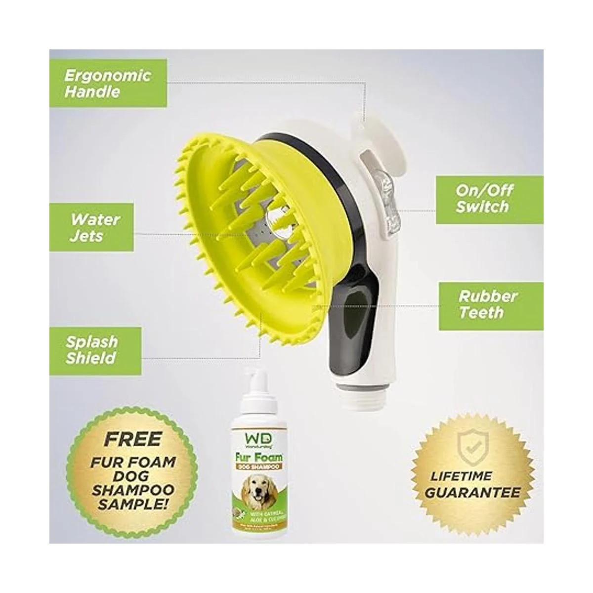 Wondurdog Kit de lavado para perros de alta calidad con_5