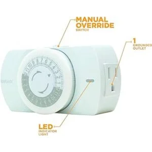 Woods 50103WD Temporizador mecánico resistente para_3