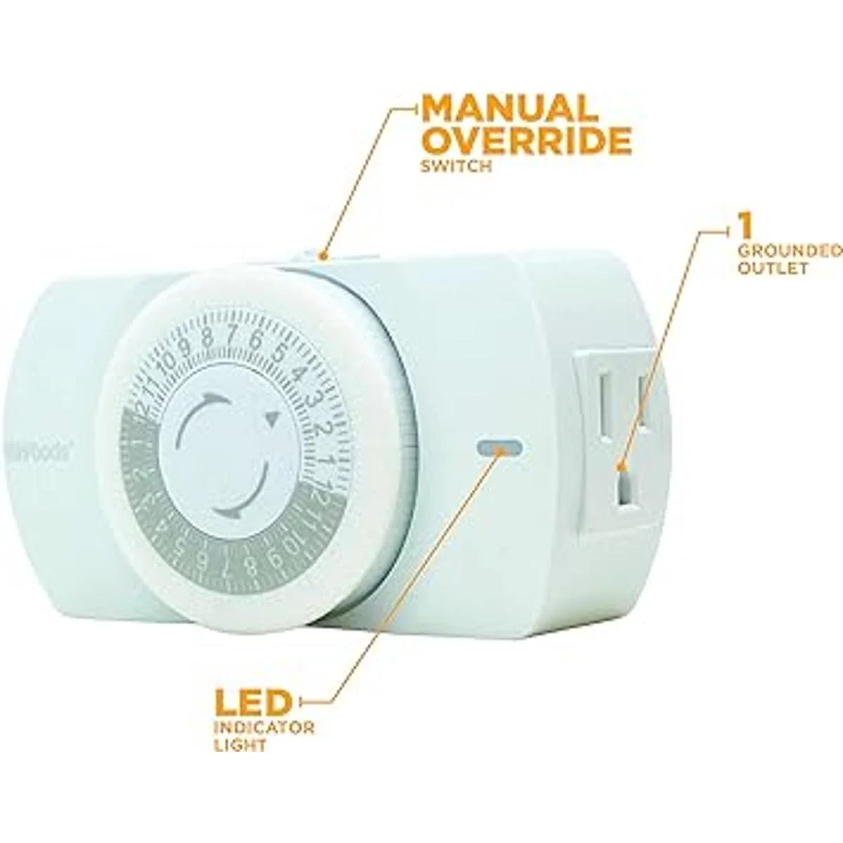 Woods 50103WD Temporizador mecánico resistente para_3