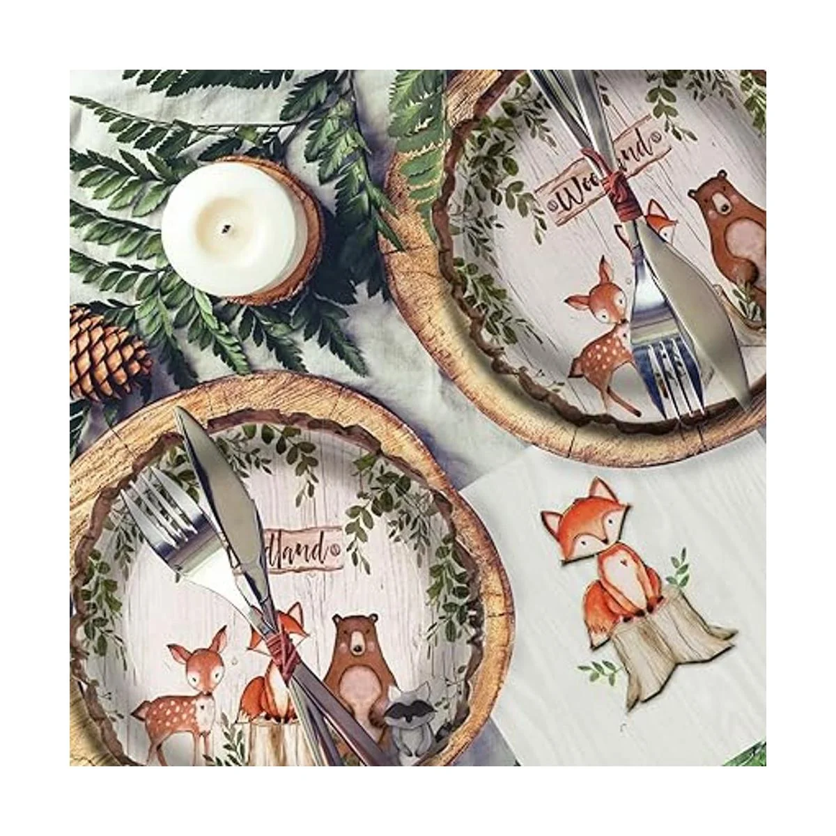Woodland Creatures Suministros de fiesta para baby