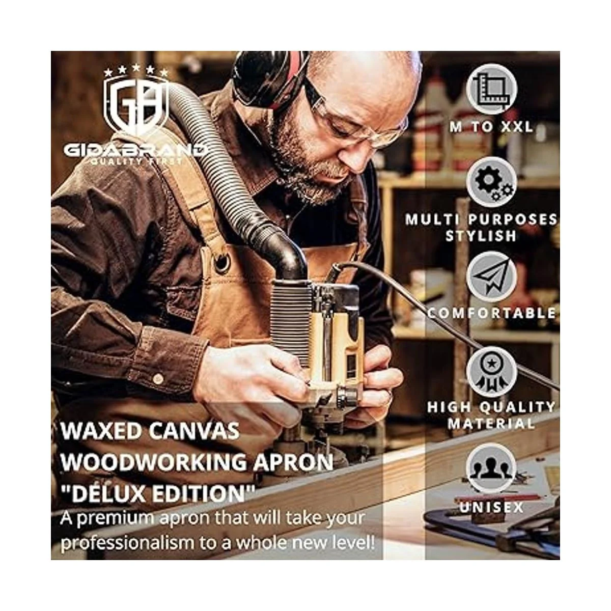 Woodworking Shop Delantales para hombres y mujeres_4