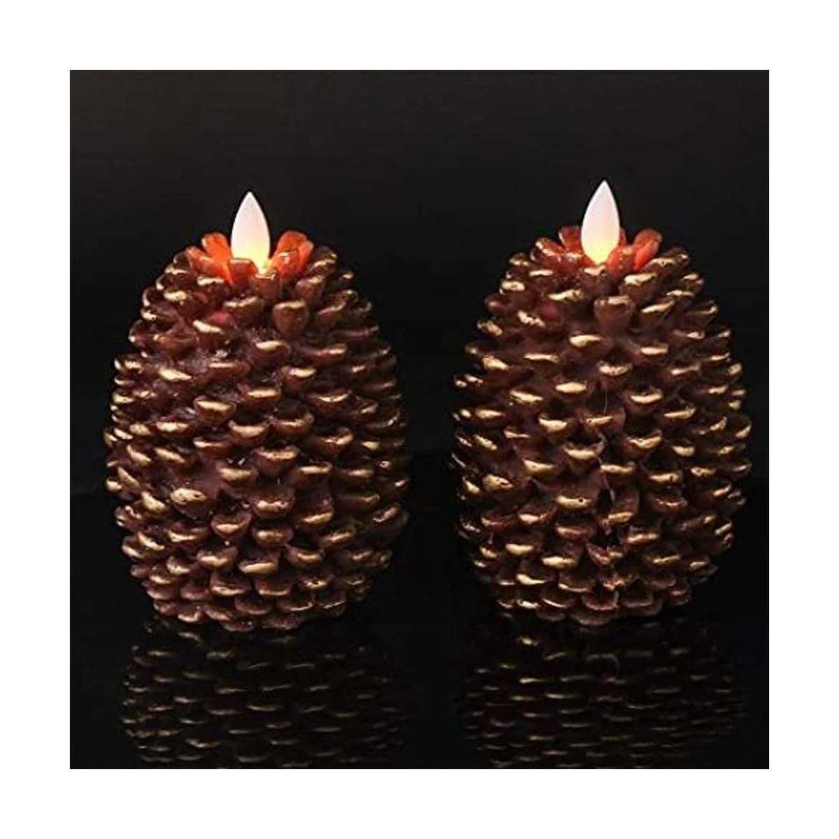 Wondise Velas sin llama con temporizador mecha móvil que_1