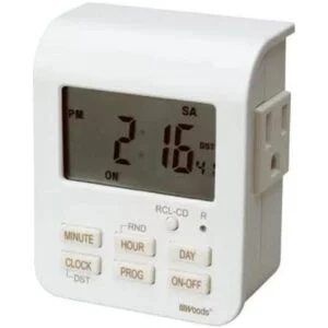 Woods 50009WD Temporizador de enchufe digital resistente_1
