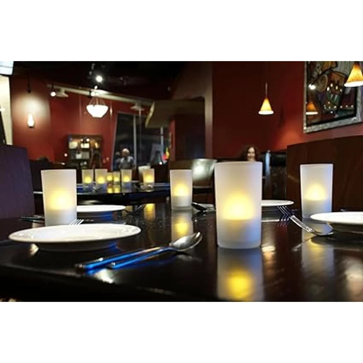 WoneNice Velas de té recargables no necesitan baterías